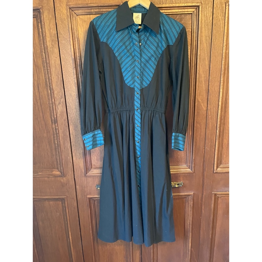 Vintage Cotton Pearl Snap Dress
